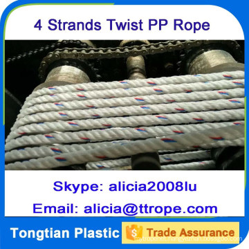 Tongtian 4 Strands Polypropylene Rope with Competitive Price High Quality